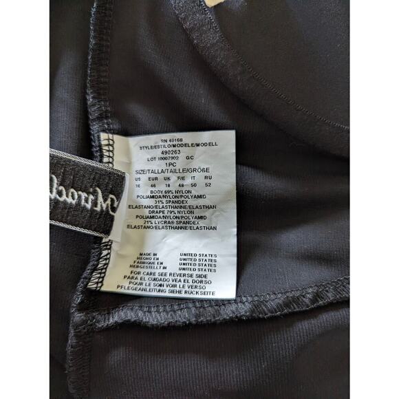 Miraclesuit Talbots 16 One Piece Swim Black NWT Underwire - Picture 8 of 8